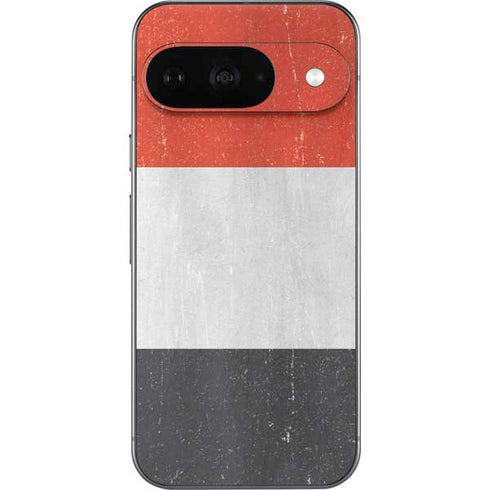 Yemen Flag Distressed Google Pixel 9 Skin